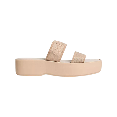 Calvin Klein HW02878-PDT Flatform Webbing Kadın Günlük Terlik - 1