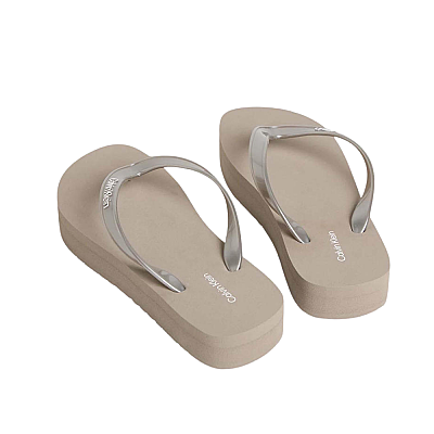 Calvin Klein HW03120-PBO Flatform Flipflop Kadın Terlik - 3